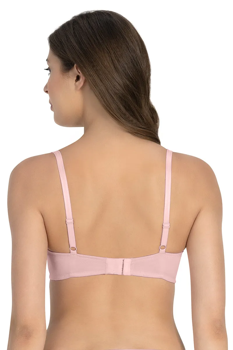 All Day Pretty Non-padded Non-wired Support Bra - Crystal Rose