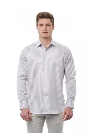 Bagutta White Cotton Men Men's Shirt