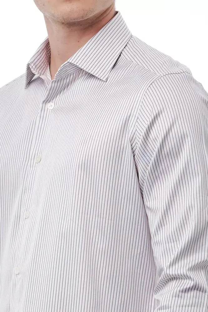 Bagutta White Cotton Men Men's Shirt