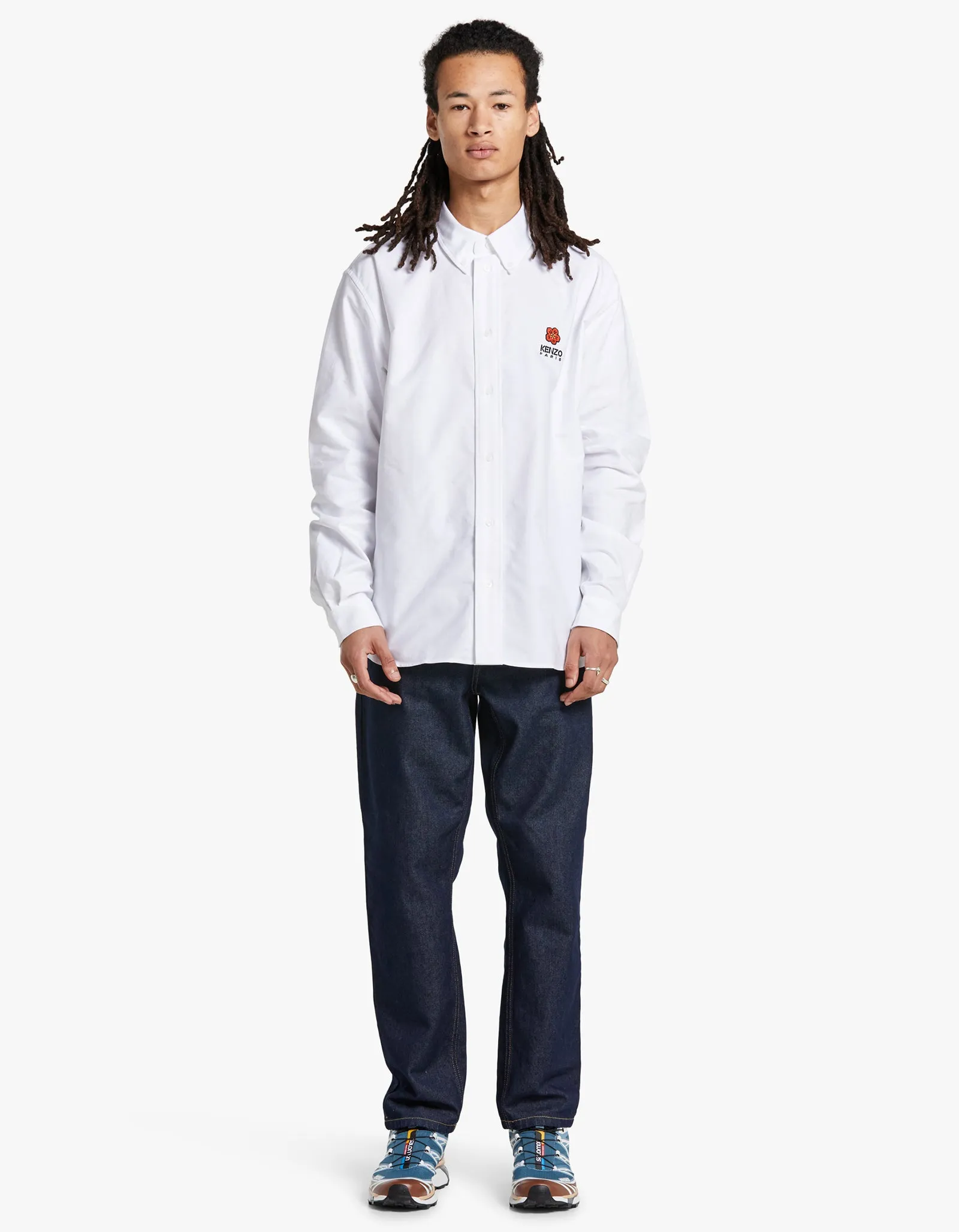 Boke Crest Oxford Shirt - White