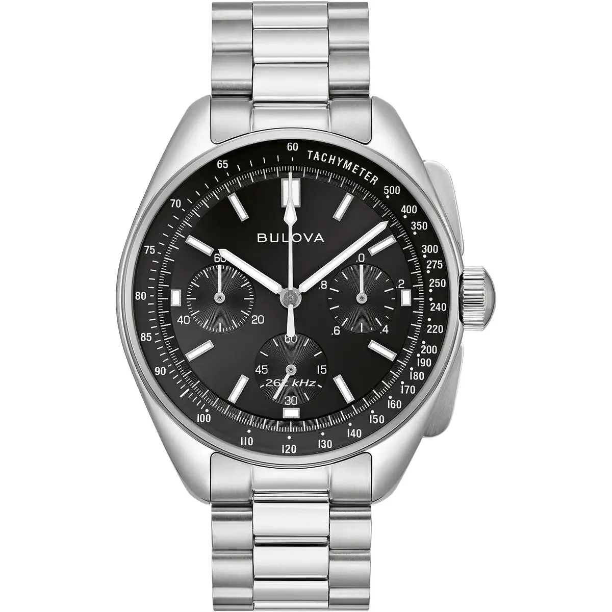 Bulova Lunar Pilot Chrono Men's Silver Watch 96K111