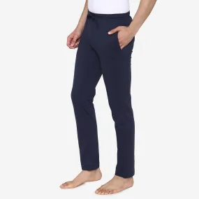 Casual Plain Knitted Lower For Men - Navy