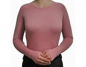 Chic Athletic Long Sleeve Shirt - Pink