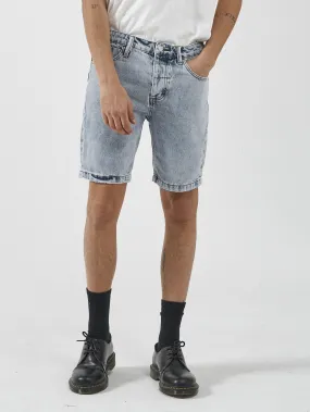 Chopped Hem Denim Short - Garage Blue