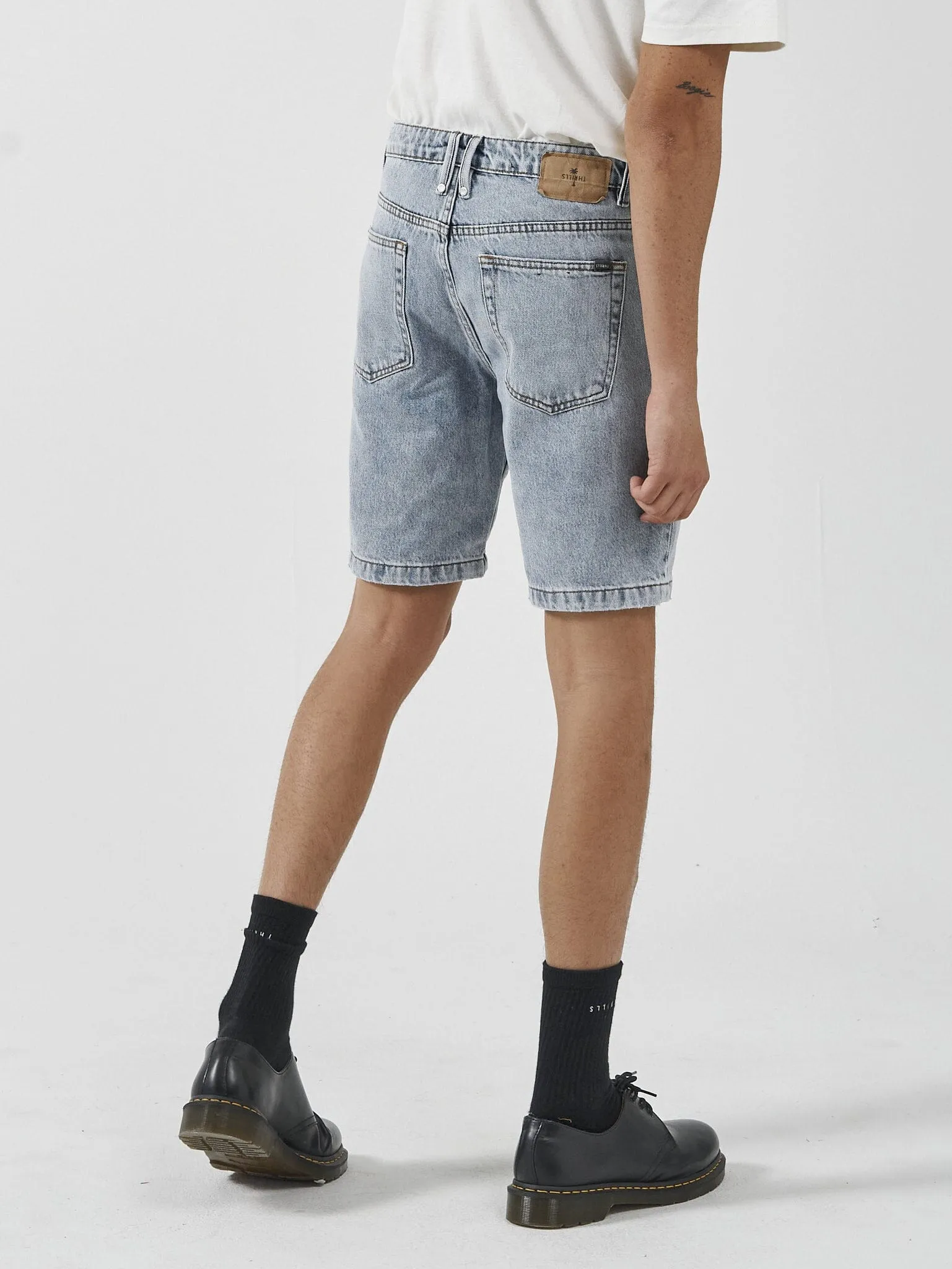 Chopped Hem Denim Short - Garage Blue