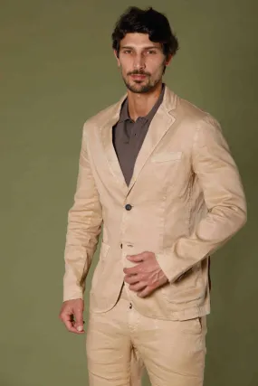 Da Vinci Summer men's  blazer in cotton and linen regular