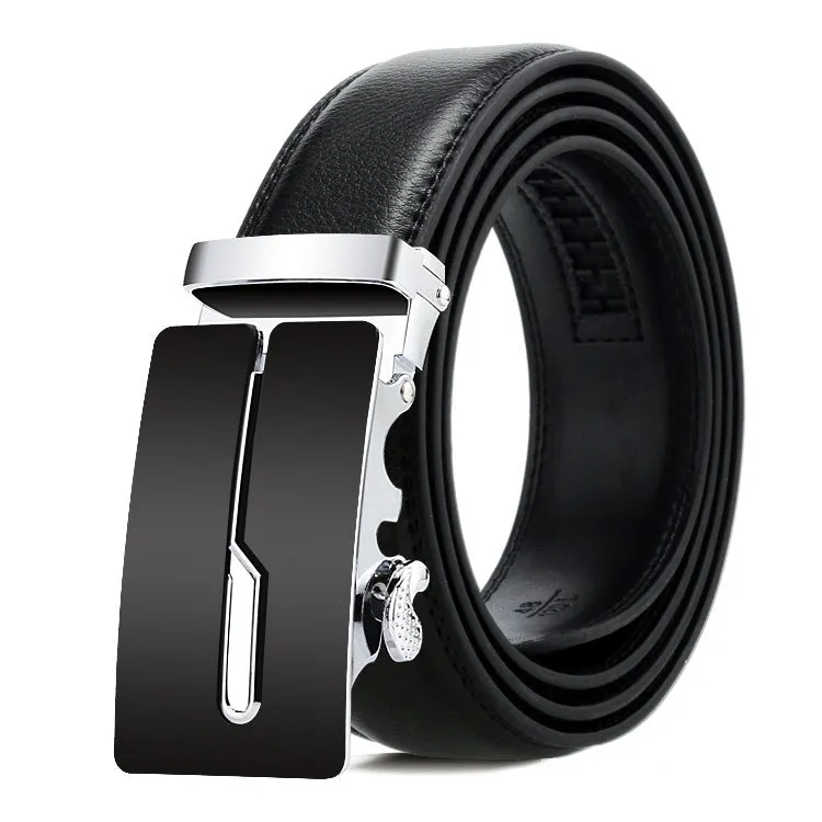 Dandali Men's Business Casual Automatic Buckle Belt in Soft Leather - Series 2