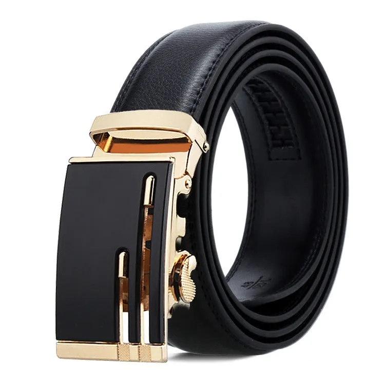 Dandali Men's Business Casual Automatic Buckle Belt in Soft Leather - Series 2