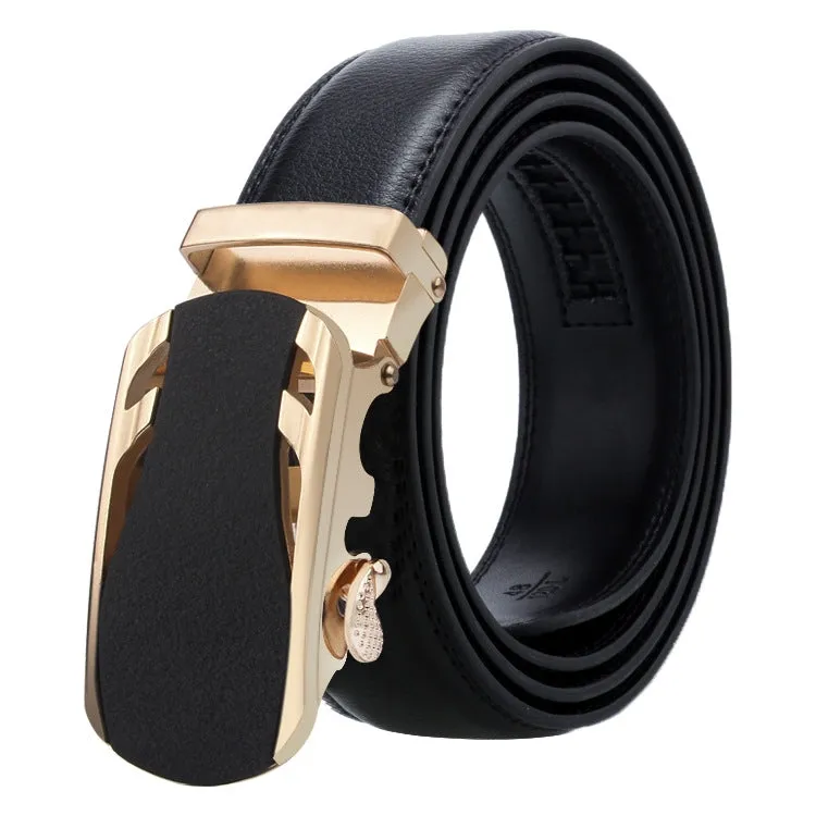 Dandali Men's Business Casual Automatic Buckle Belt in Soft Leather - Series 2