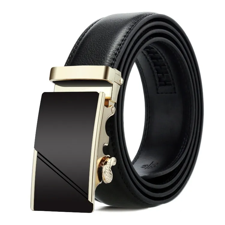 Dandali Men's Business Casual Automatic Buckle Belt in Soft Leather - Series 2