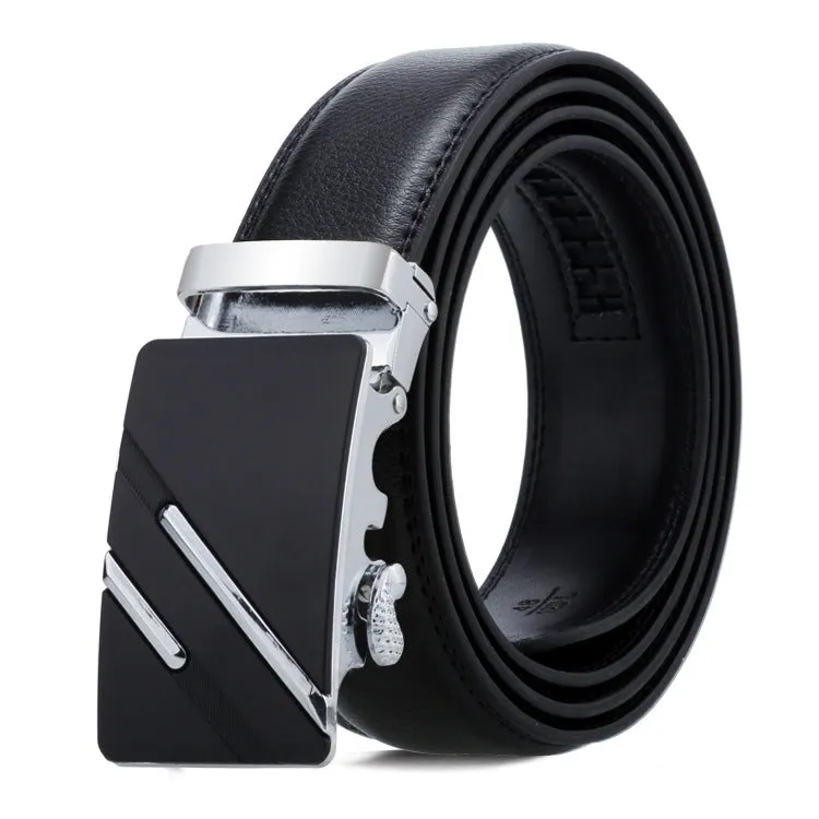 Dandali Men's Business Casual Automatic Buckle Belt in Soft Leather - Series 2