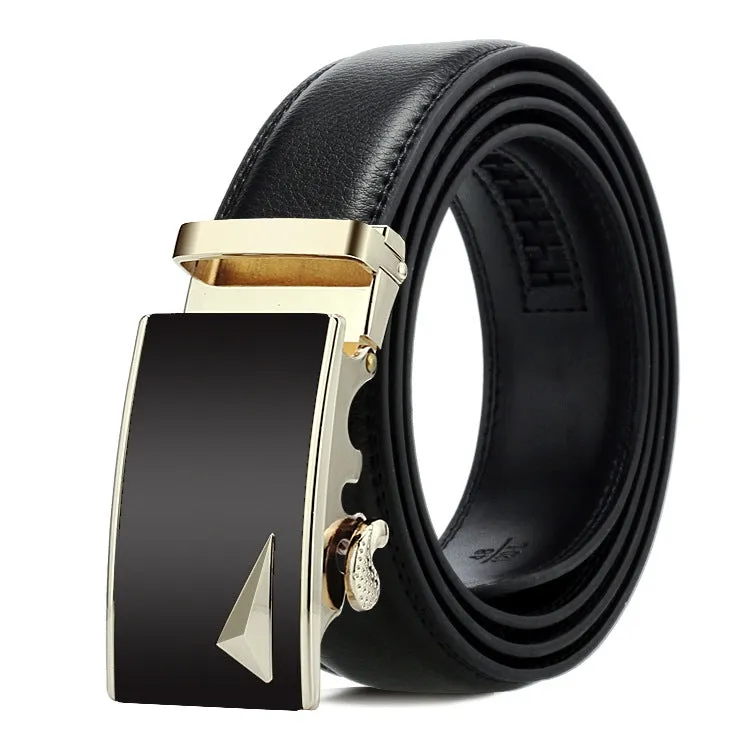 Dandali Men's Business Casual Automatic Buckle Belt in Soft Leather - Series 2