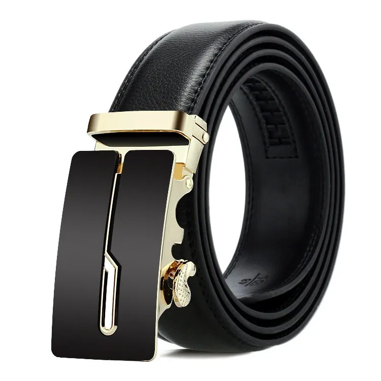 Dandali Men's Business Casual Automatic Buckle Belt in Soft Leather - Series 2