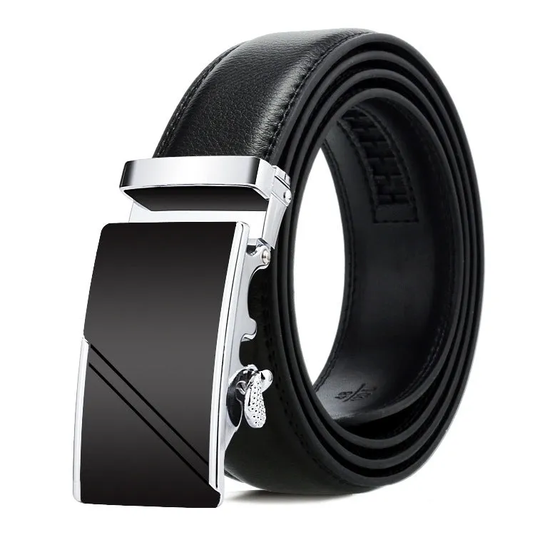 Dandali Men's Business Casual Automatic Buckle Belt in Soft Leather - Series 2