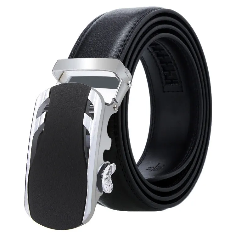 Dandali Men's Business Casual Automatic Buckle Belt in Soft Leather - Series 2