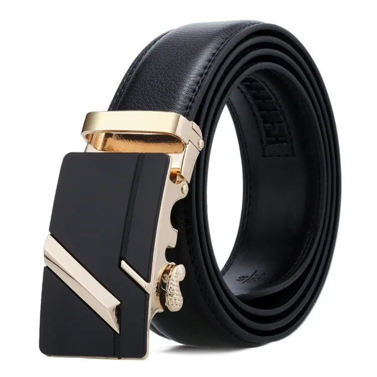 Dandali Men's Business Casual Automatic Buckle Belt in Soft Leather - Series 2