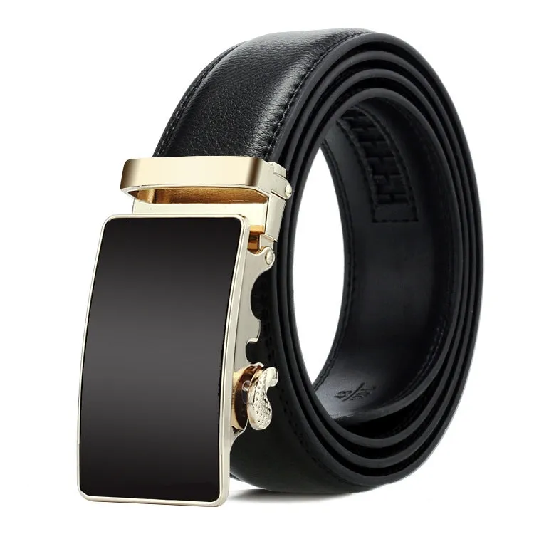 Dandali Men's Business Casual Automatic Buckle Belt in Soft Leather - Series 2