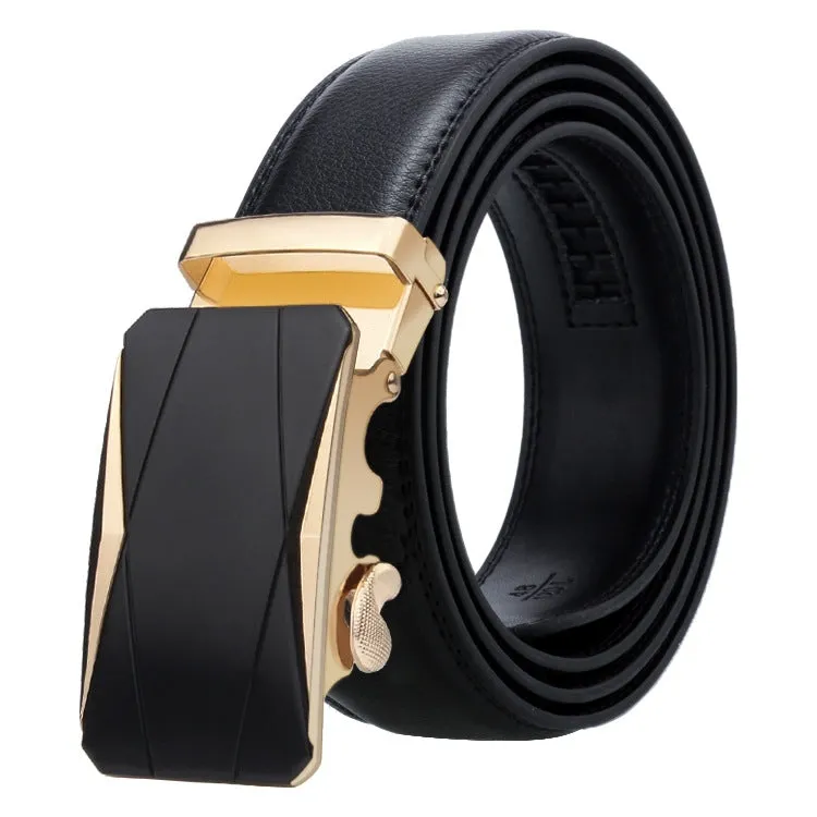 Dandali Men's Business Casual Automatic Buckle Belt in Soft Leather - Series 2