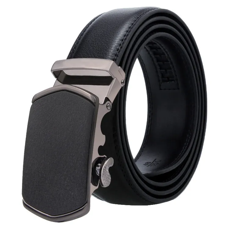 Dandali Men's Business Casual Automatic Buckle Belt in Soft Leather - Series 2