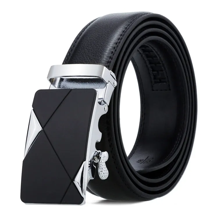 Dandali Men's Business Casual Automatic Buckle Belt in Soft Leather - Series 2