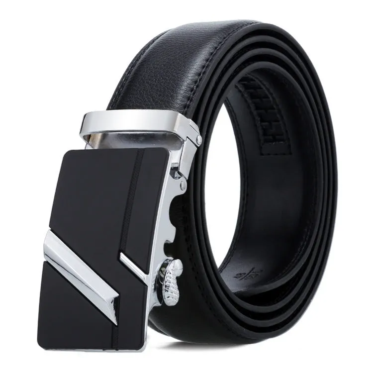 Dandali Men's Business Casual Automatic Buckle Belt in Soft Leather - Series 2