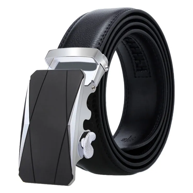 Dandali Men's Business Casual Automatic Buckle Belt in Soft Leather - Series 2