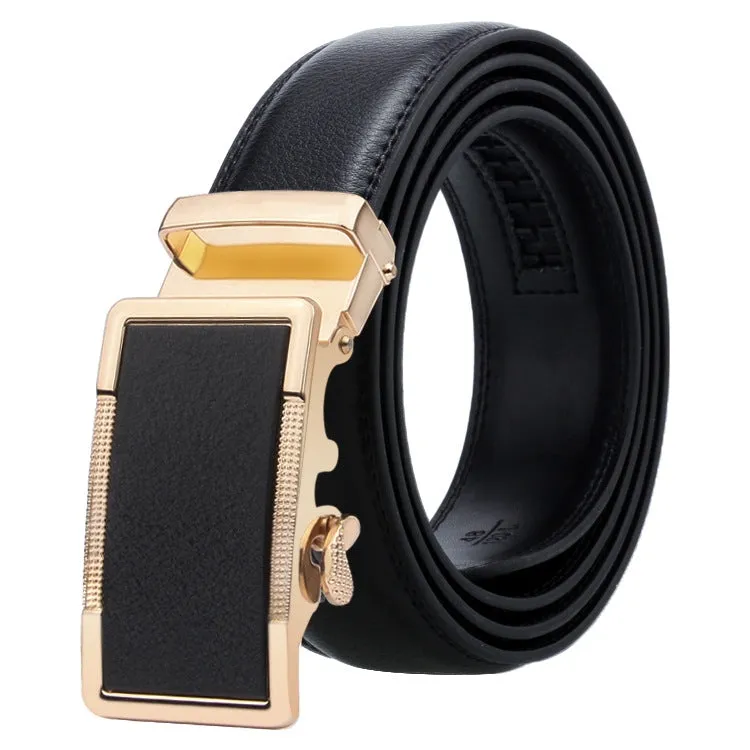 Dandali Men's Business Casual Automatic Buckle Belt in Soft Leather - Series 2