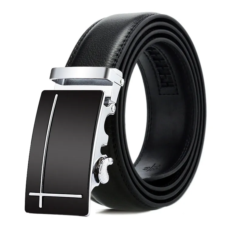 Dandali Men's Business Casual Automatic Buckle Belt in Soft Leather - Series 2