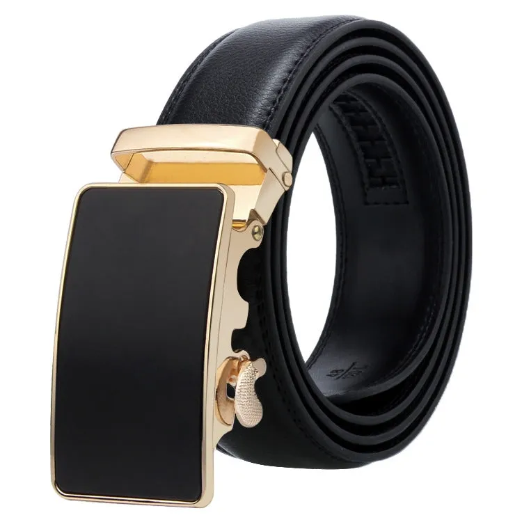 Dandali Men's Business Casual Automatic Buckle Belt in Soft Leather - Series 2