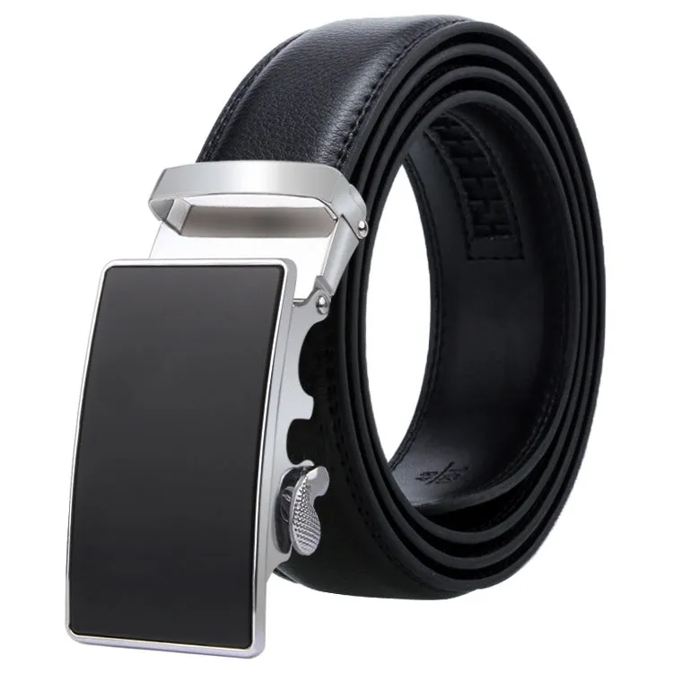 Dandali Men's Business Casual Automatic Buckle Belt in Soft Leather - Series 2