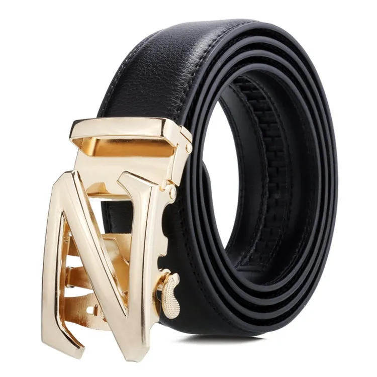 Dandali Men's Business Casual Automatic Buckle Belt in Soft Leather - Series 2