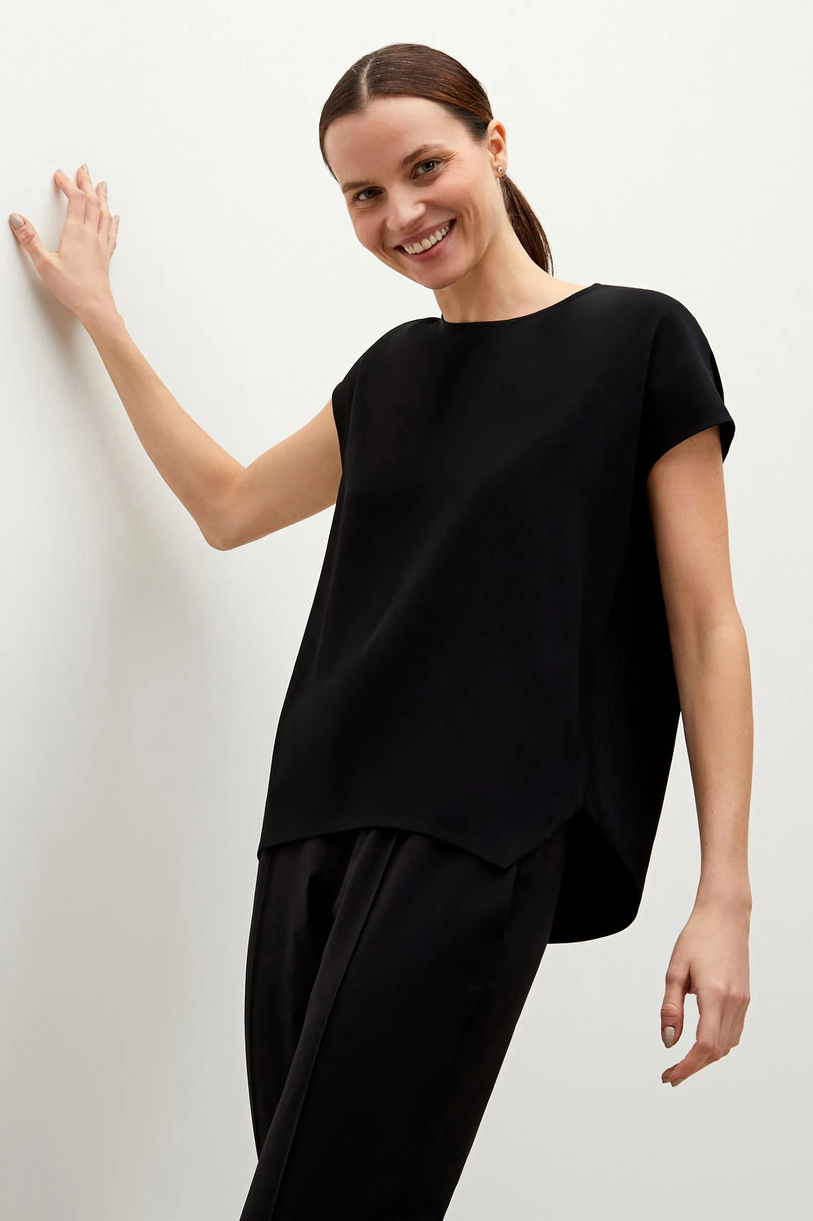 Didion Top - Crepe :: Black