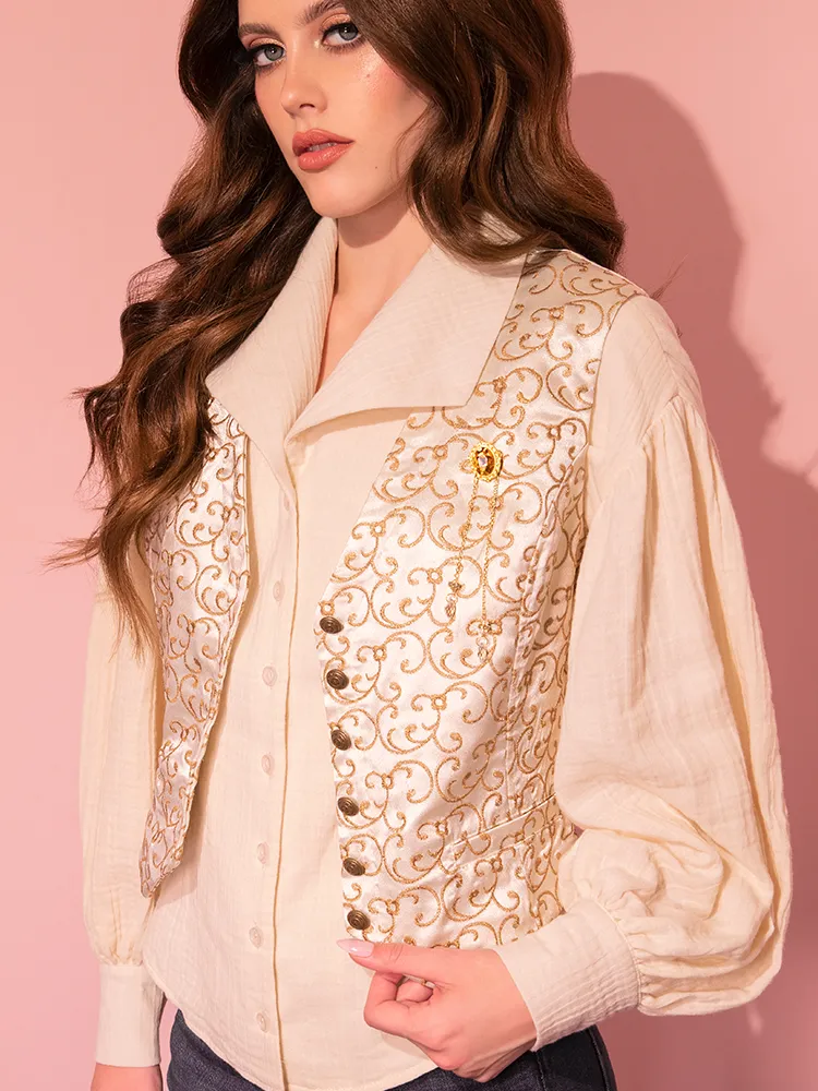 Fantasy Blouse in Cream - Vixen by Micheline Pitt