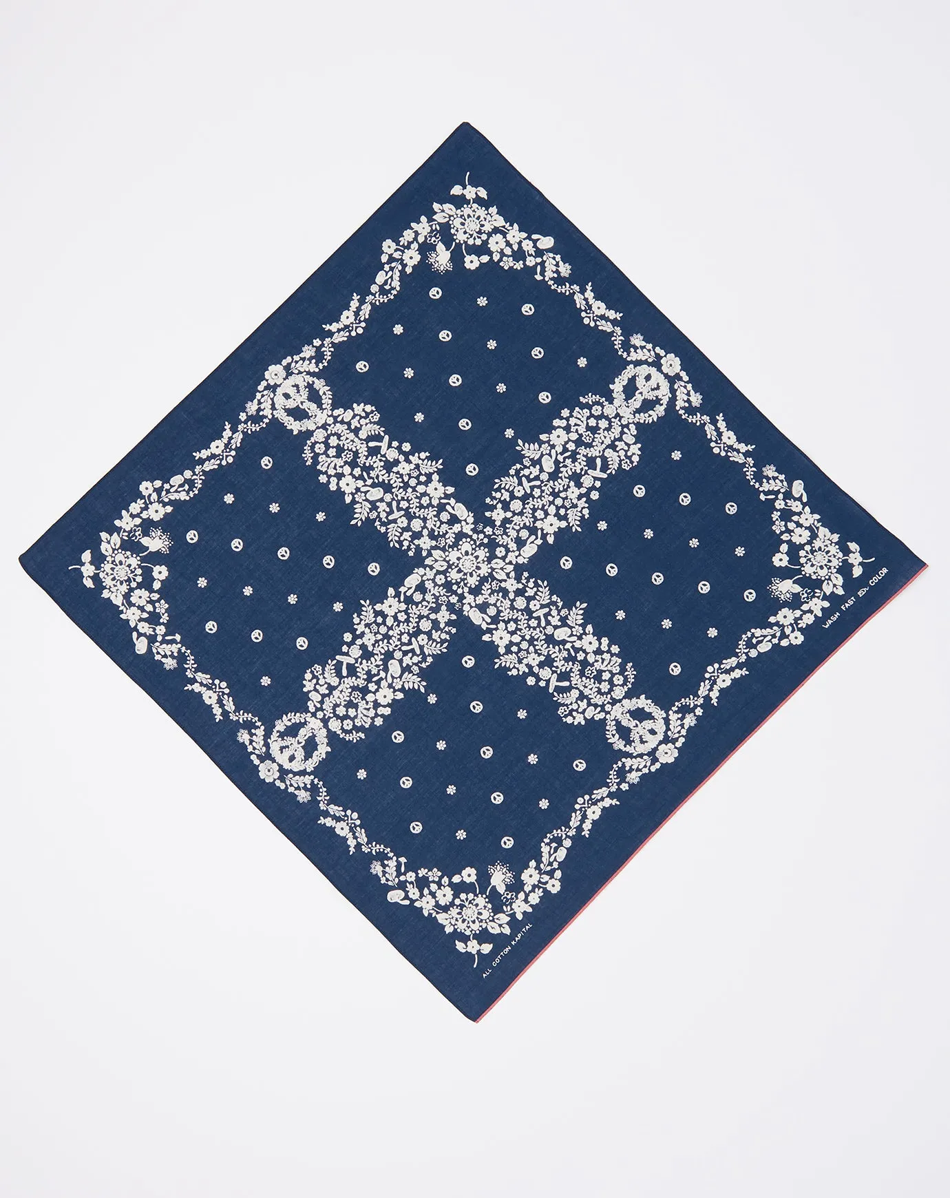 Fastcolor Selvedge Hippie Bandana in Navy