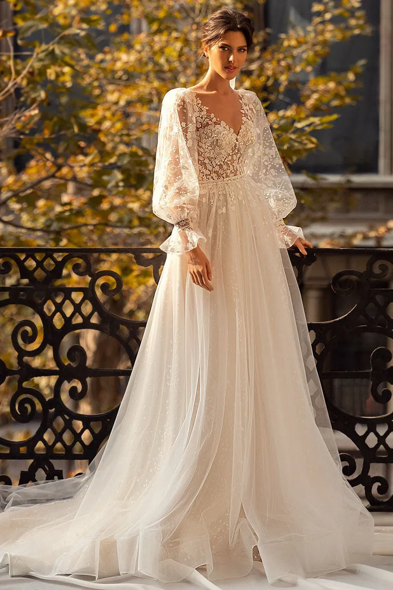 Forever Yours Romantic Floral Lace Wedding Dress