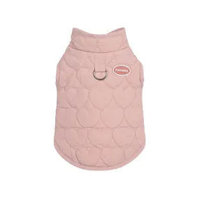 Hearts Racing Puffer Vest - Pink