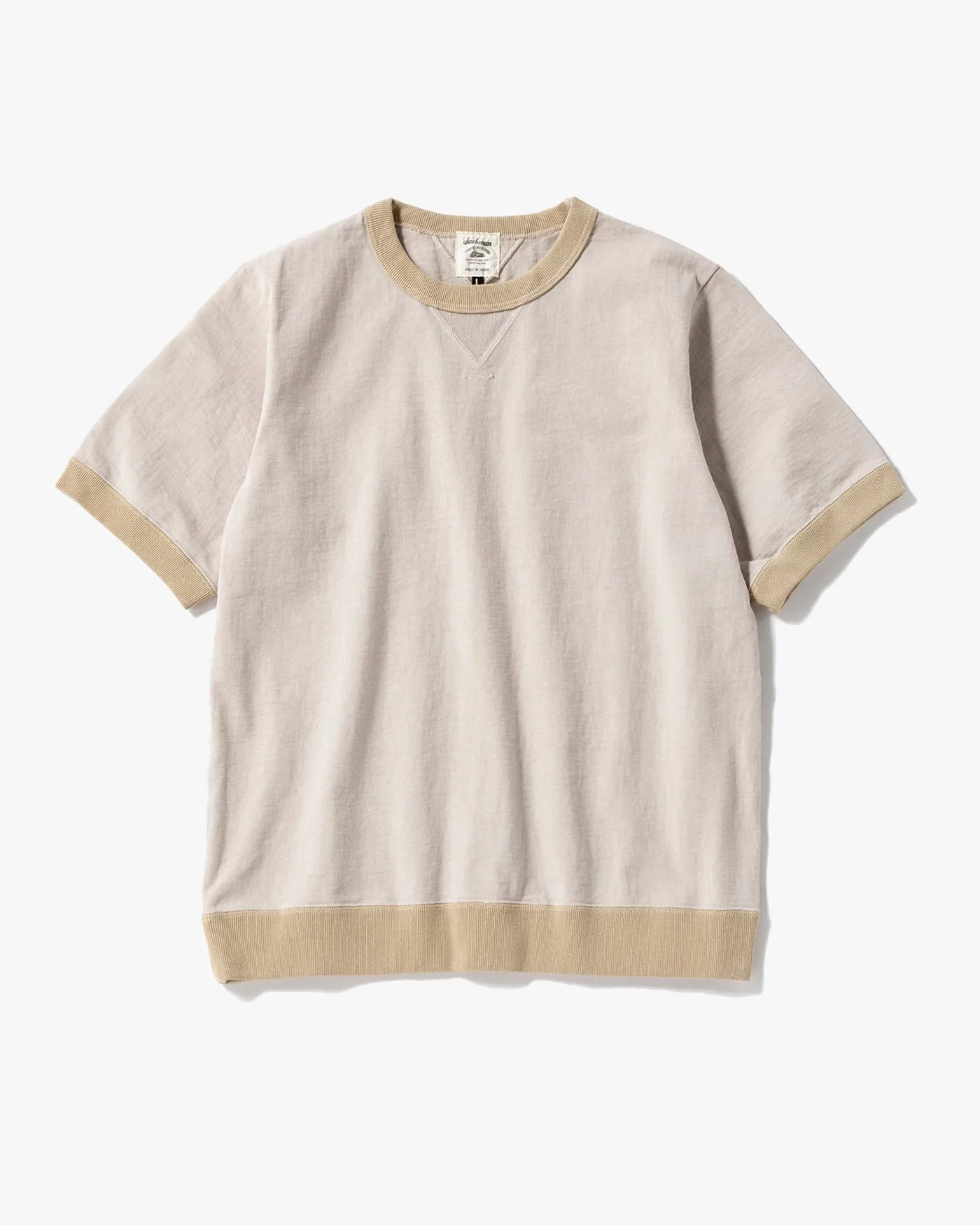 Jackman Dotsume Rib Tee - Dirty Base / Butter