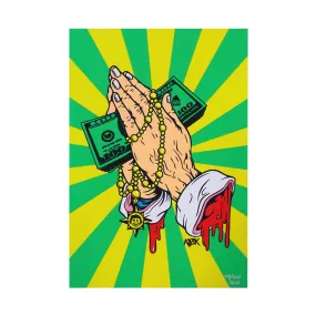 Let Us Prey 8 x 5.5" Silkscreened Postcard Art Print by Frank Kozik