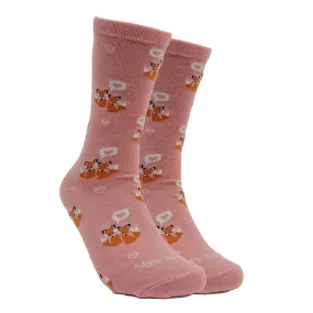 Love Foxes Socks from the Sock Panda (Adult Medium - Women's Shoe Sizes 5-10)