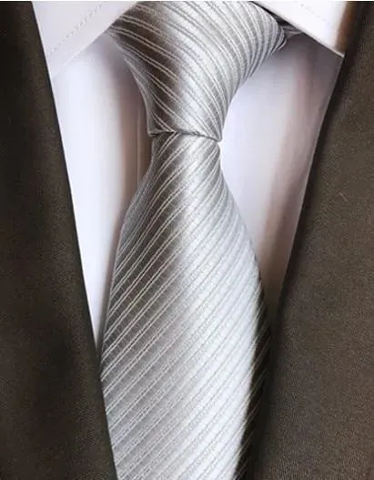 Luxury Silk Necktie, Striped, Plaid