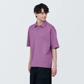 Men's Cool Touch Wide Half-Sleeve Polo Shirt