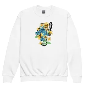 Minecraft Spring Adventure Kids Crewneck