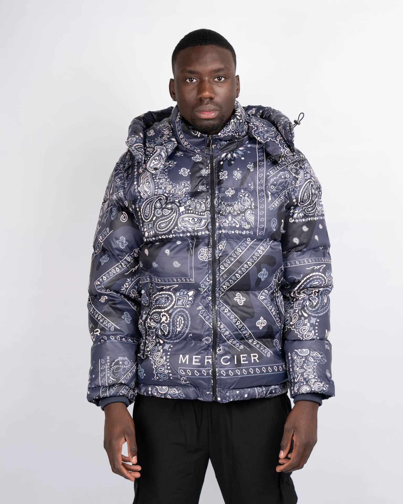 Navy Off White Paisley Mercier Jacket