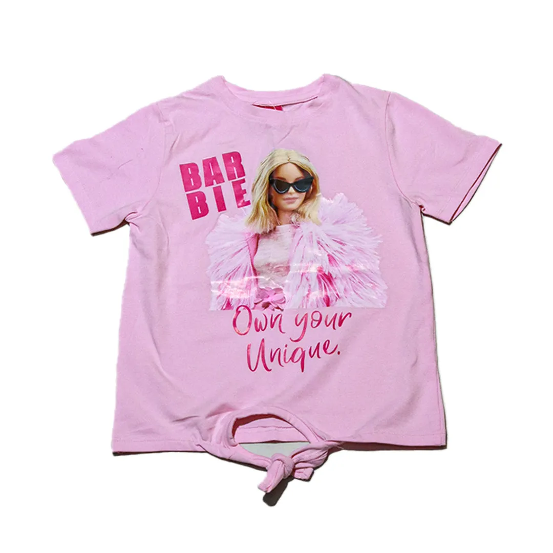 Pink Barbie Print Tshirt