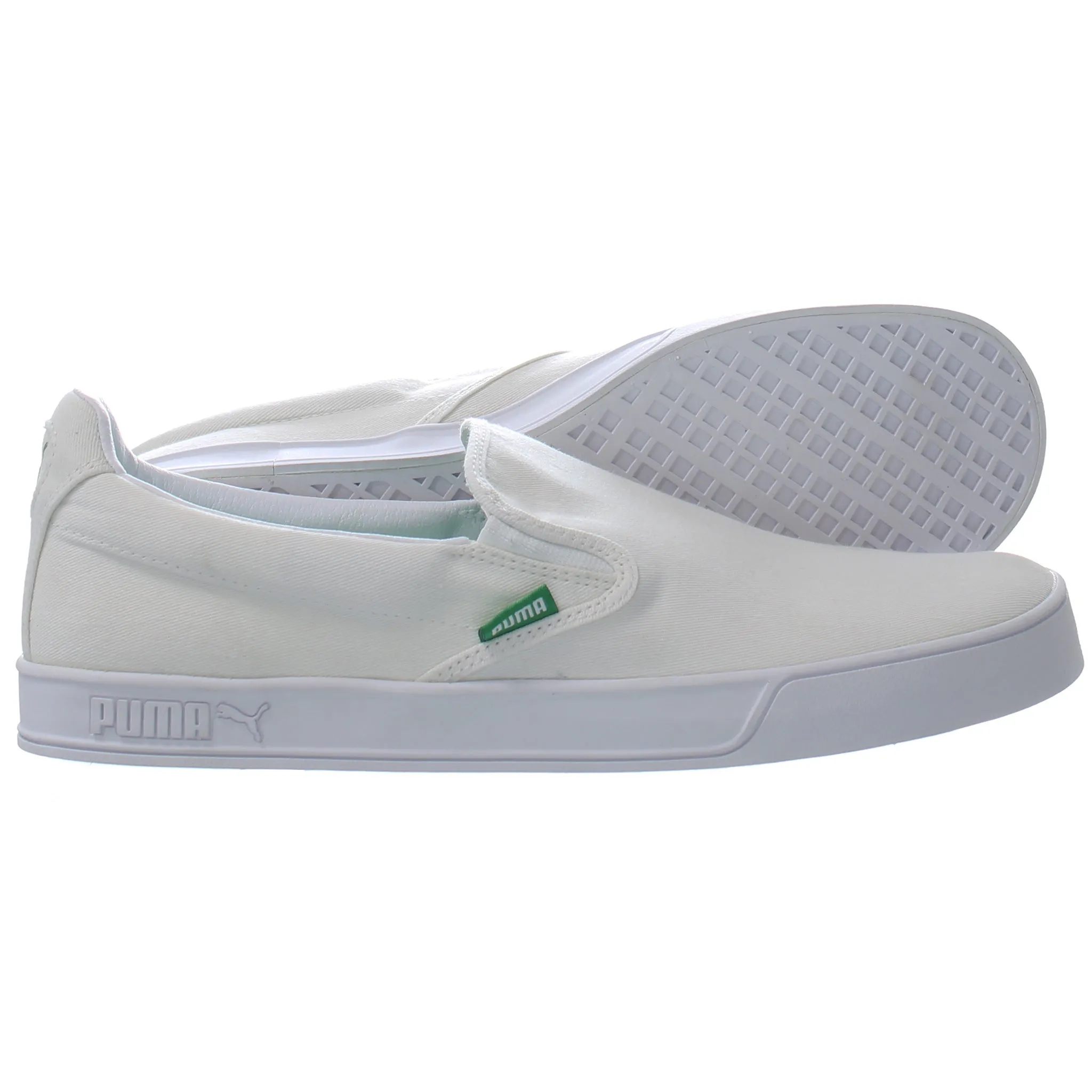 Puma Smash Vulc Mens White Shoes