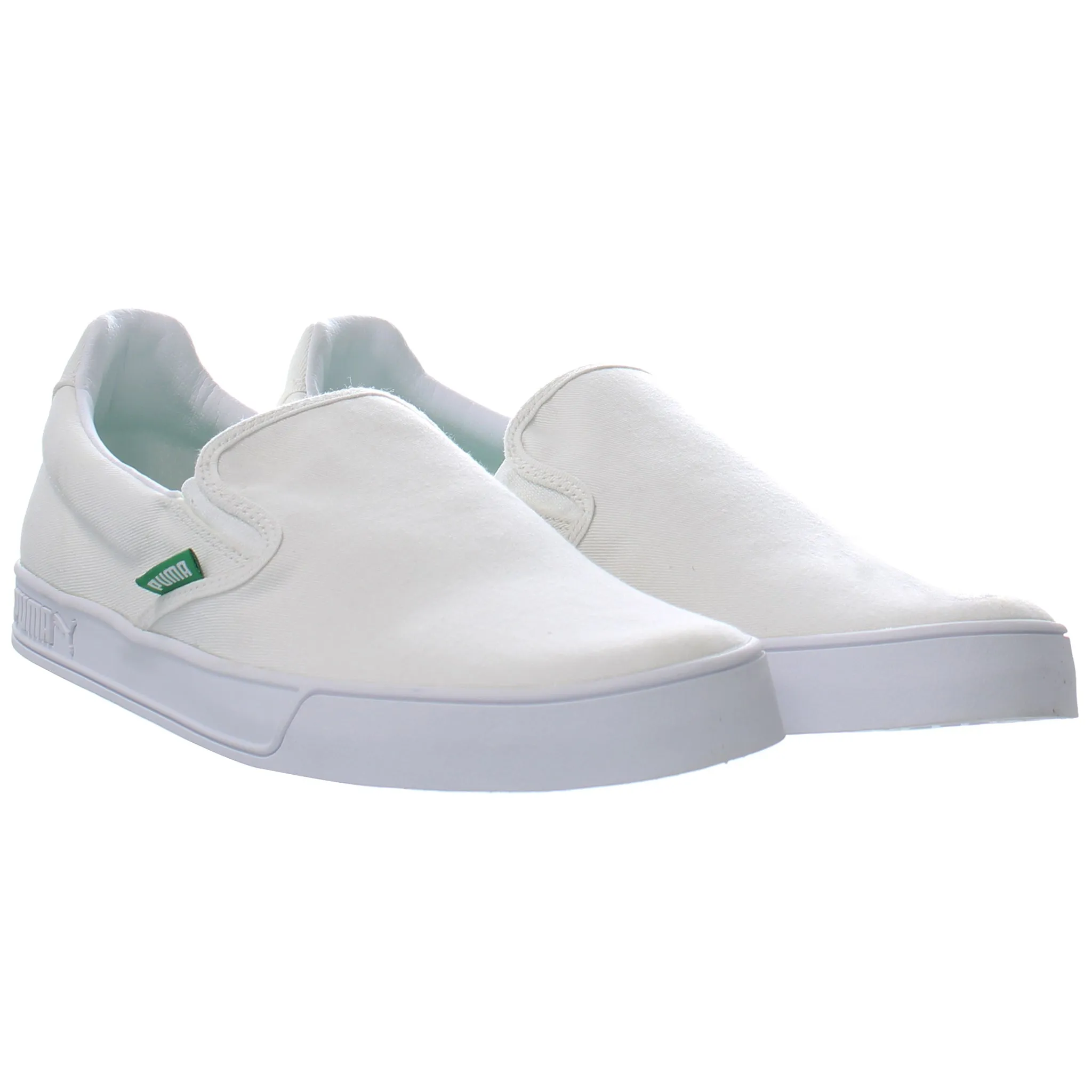 Puma Smash Vulc Mens White Shoes