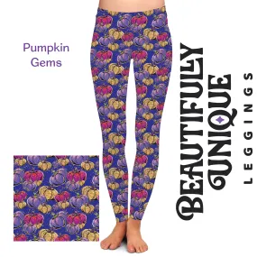 Pumpkin Gems - High-quality Handcrafted Vibrant Leggings