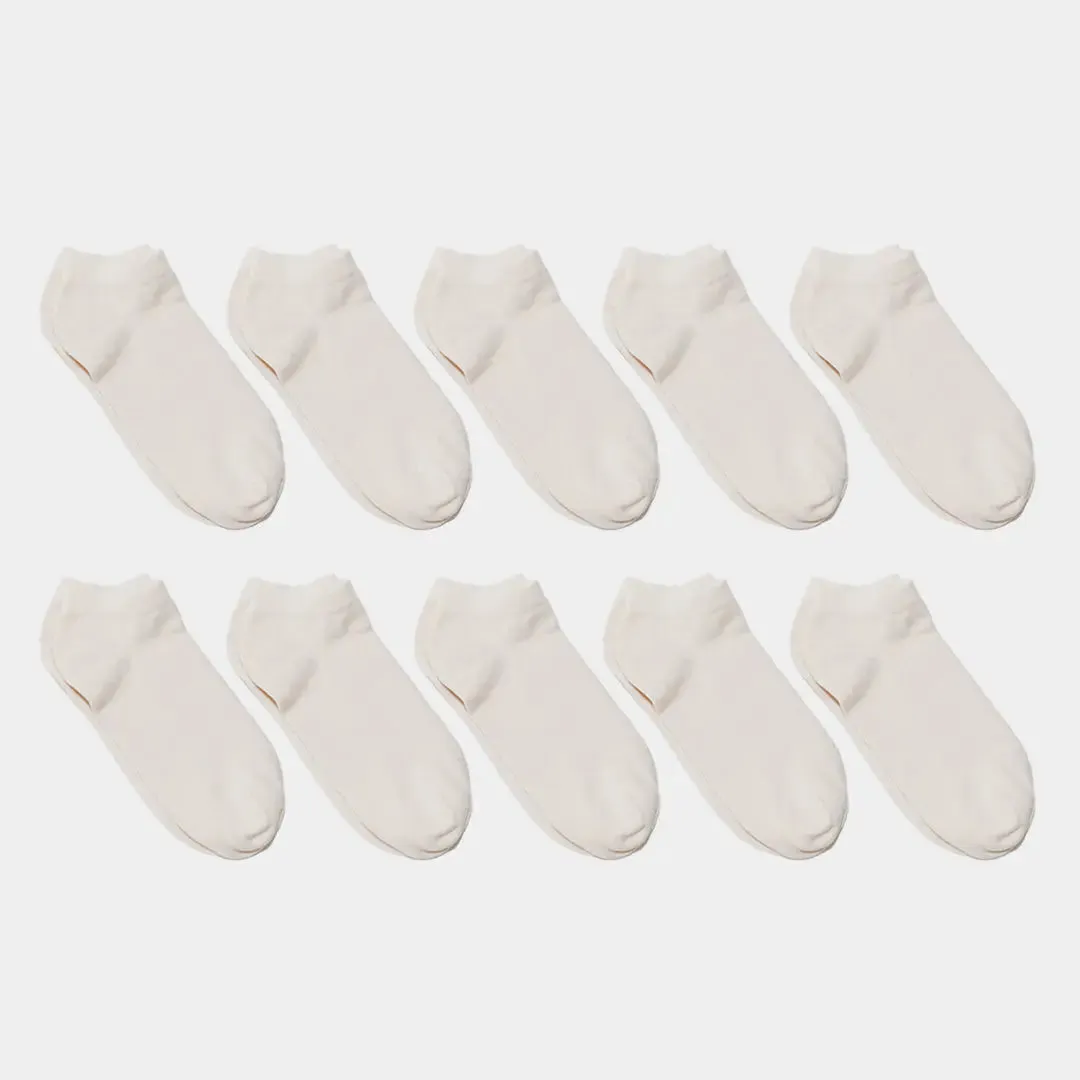 Pure Organic (no dye) Adult Ankle Socks - 98% Organic Cotton