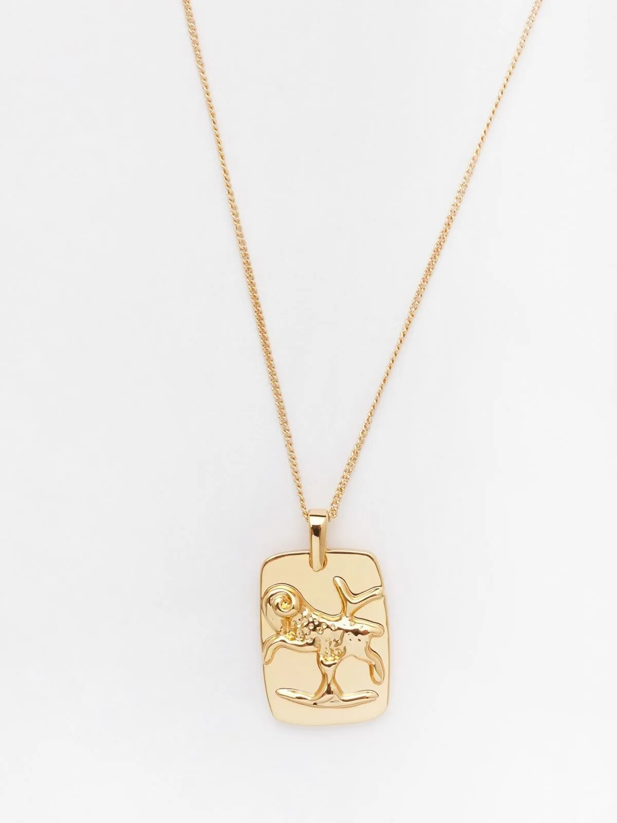 Zodiac Aries Gold Pendant