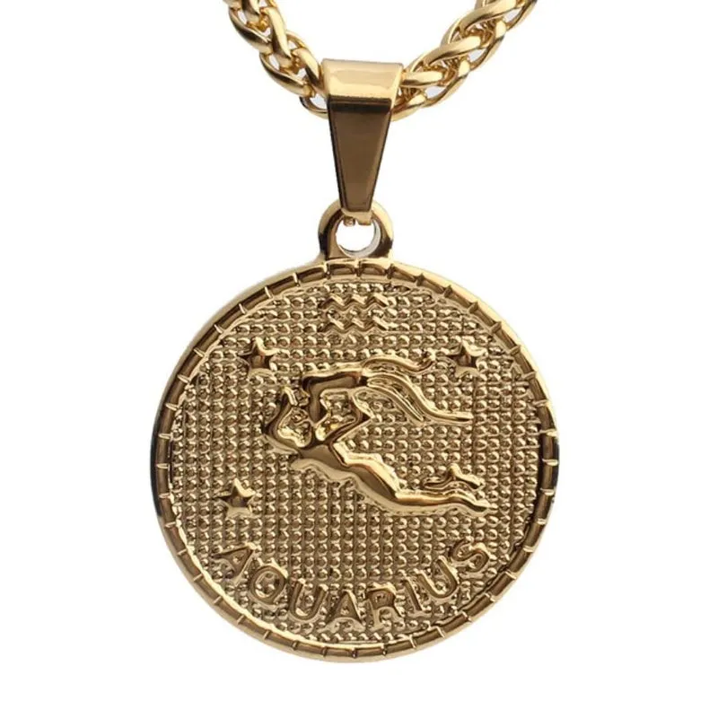 Zodiac Coin Necklace by Sahira